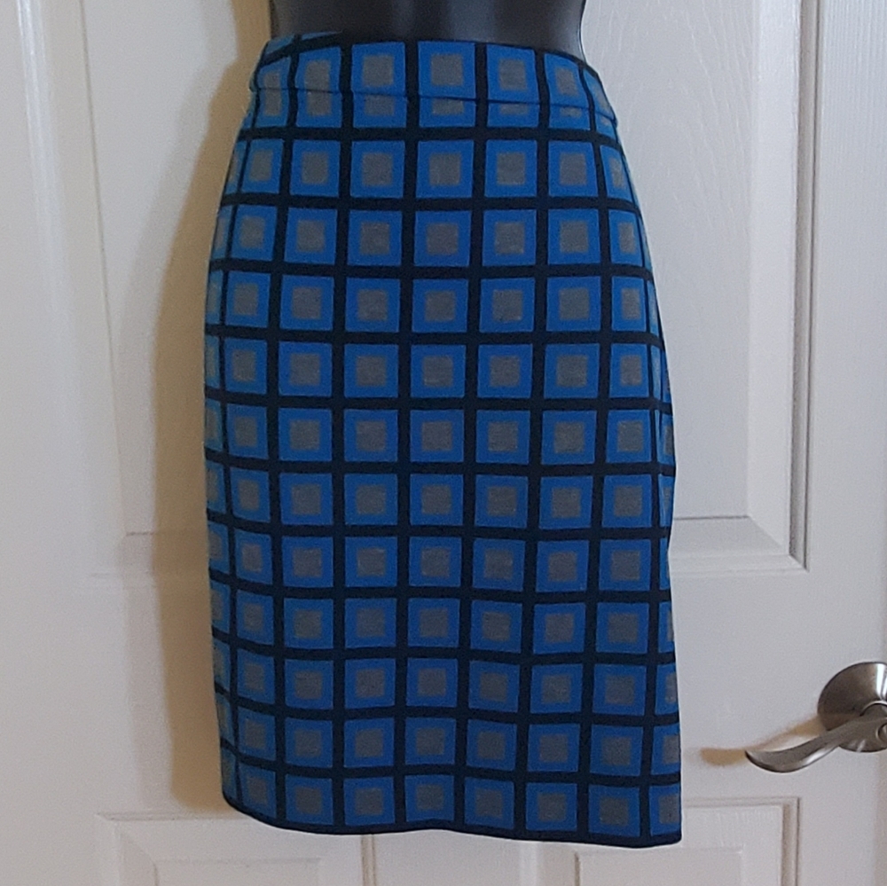 Blue, Black and Gray Skirt